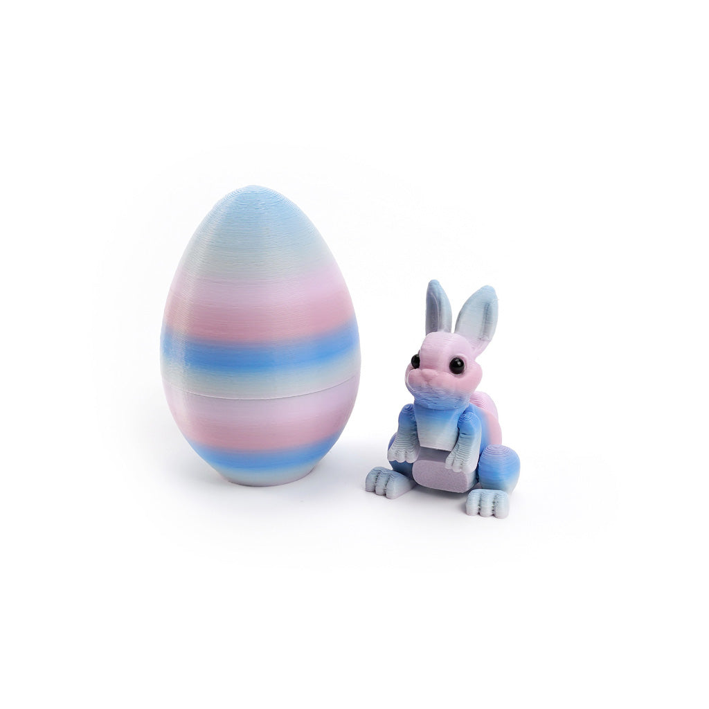 3D Printed Easter Bunny Egg Figurine – Symbol of Hope & Renewal | Zen Ara Grove