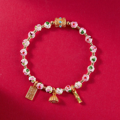 Handcrafted Cloisonné Filigree Enamel Beads Bracelet | Zen Ara Grove