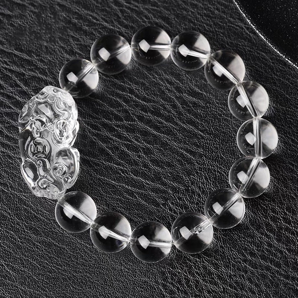 Crystal Glass Pixiu Bracelet – Symbol of Purity and Prosperity | Zen Ara Grove