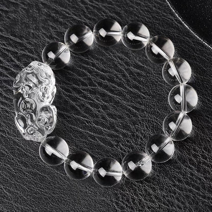 Crystal Glass Pixiu Bracelet – Symbol of Purity and Prosperity | Zen Ara Grove