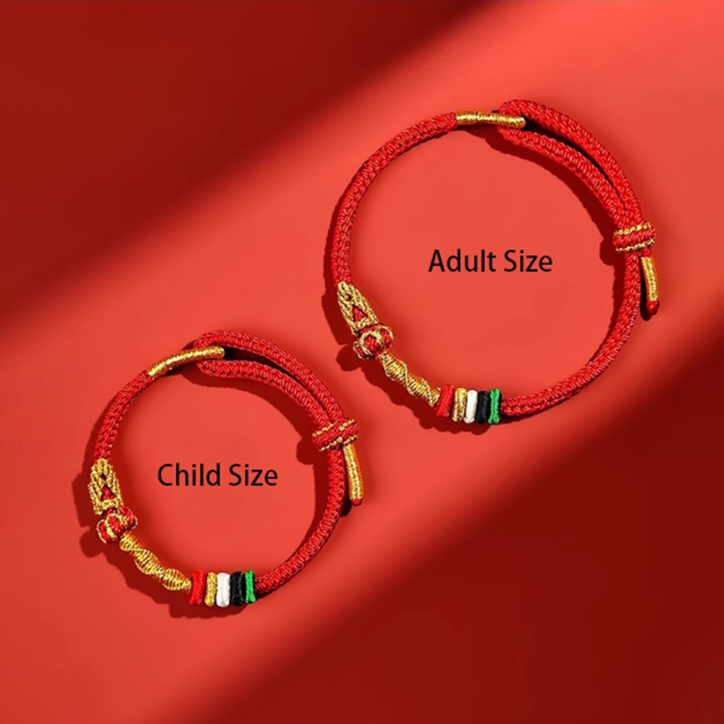 Handwoven Red Cord Bracelet – Symbol of Luck and Protection | Zen Ara Grove