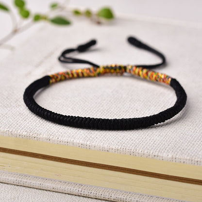 Handmade Multi-Color Diamond Knot Rope Bracelet – Colors Carrying Good Fortune | Zen Ara Grove