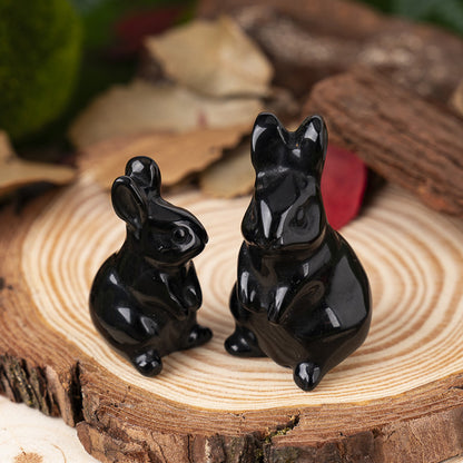 Hand‑Carved Natural Crystal Bunny – Brings Calm Energy and Joy | Zen Ara Grove