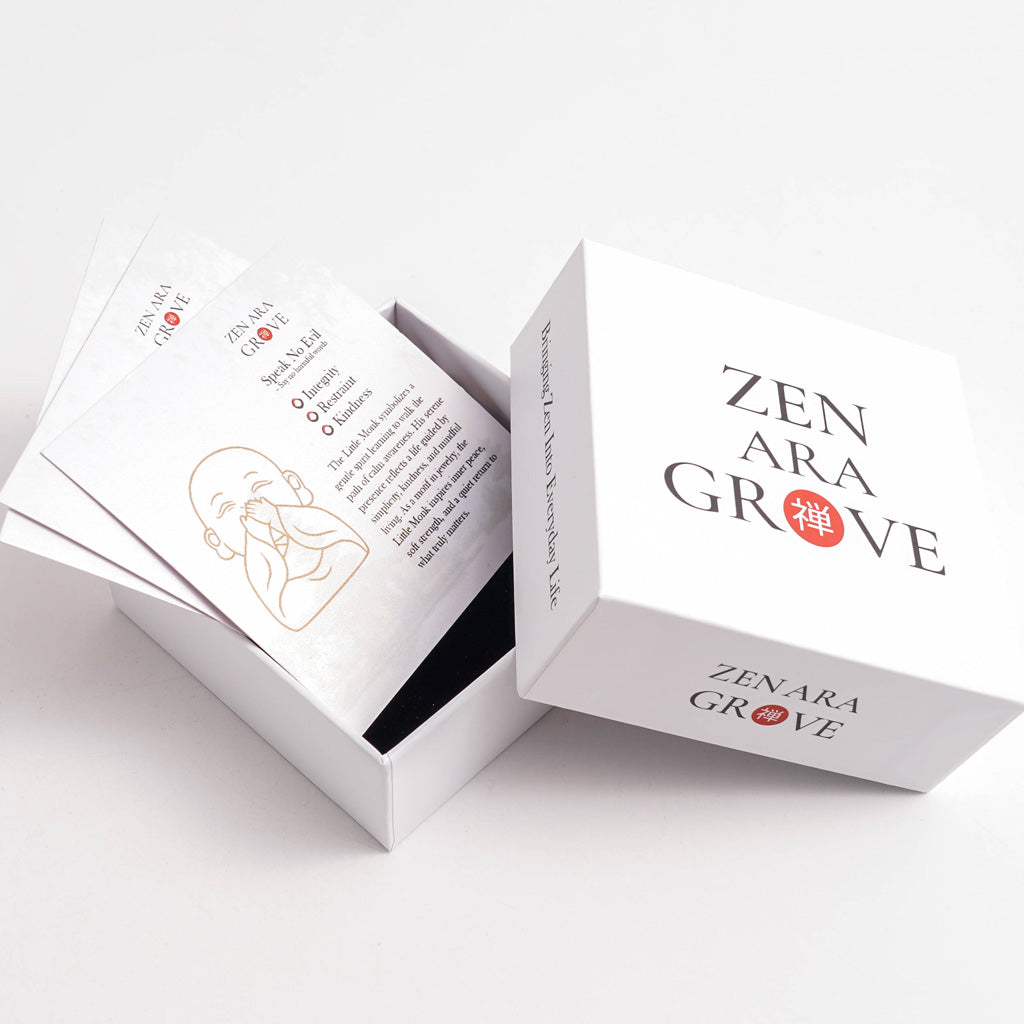 The Three Little Monks — Meaning Pose Card Set for Mindfulness & Inner Calm | Zen Ara Grove