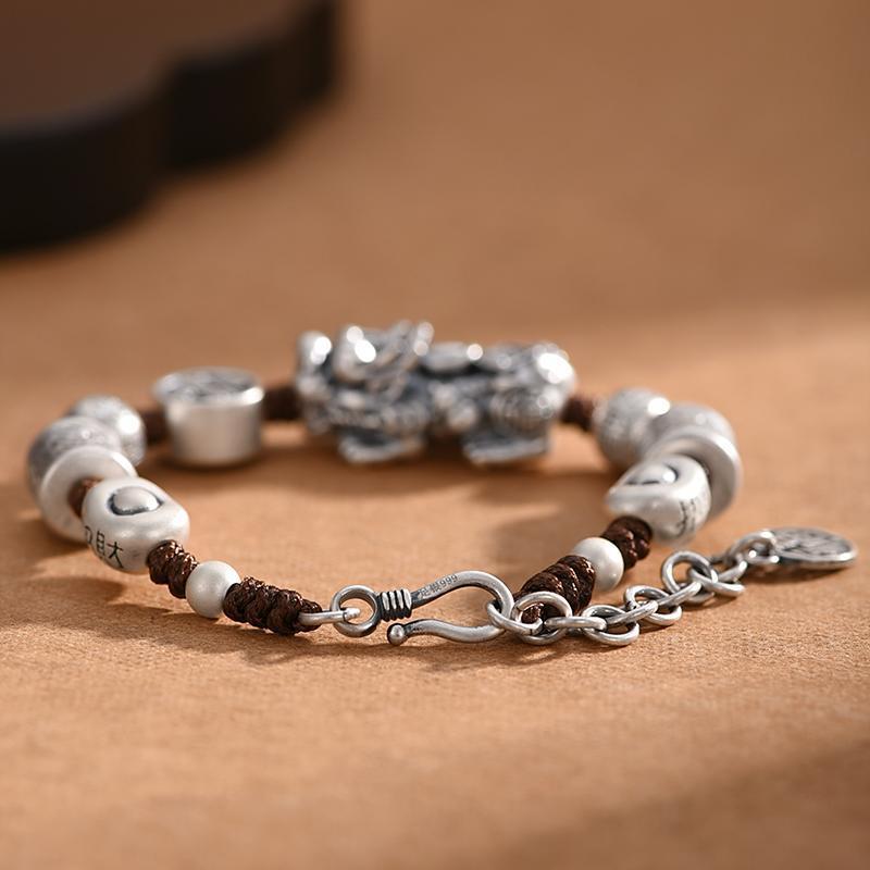 Pixiu Wealth Bracelet with Fu Character – Invite Abundance | Zen Ara Grove