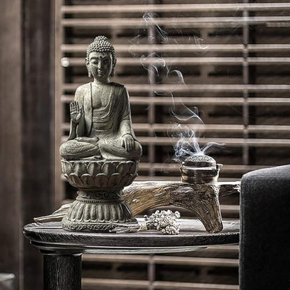 Zen Buddha Statue – Resin Meditation Figurine for Tranquil Display | Zen Ara Grove