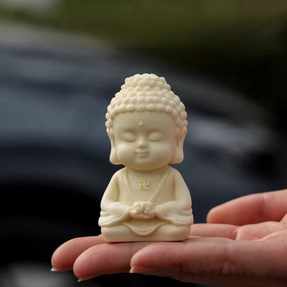 Tagua Nut Buddha Figurine – Hand‑Carved Symbol of Peace | Zen Ara Grove