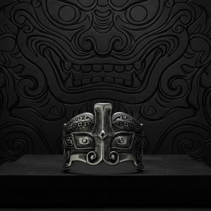 Taotie Beast Ring – Ancient Guardian of Strength | Zen Ara Grove