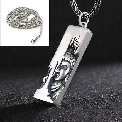 One-Side Buddha Amulet – Guardian Pendant of Inner Awakening | Zen Ara Grove