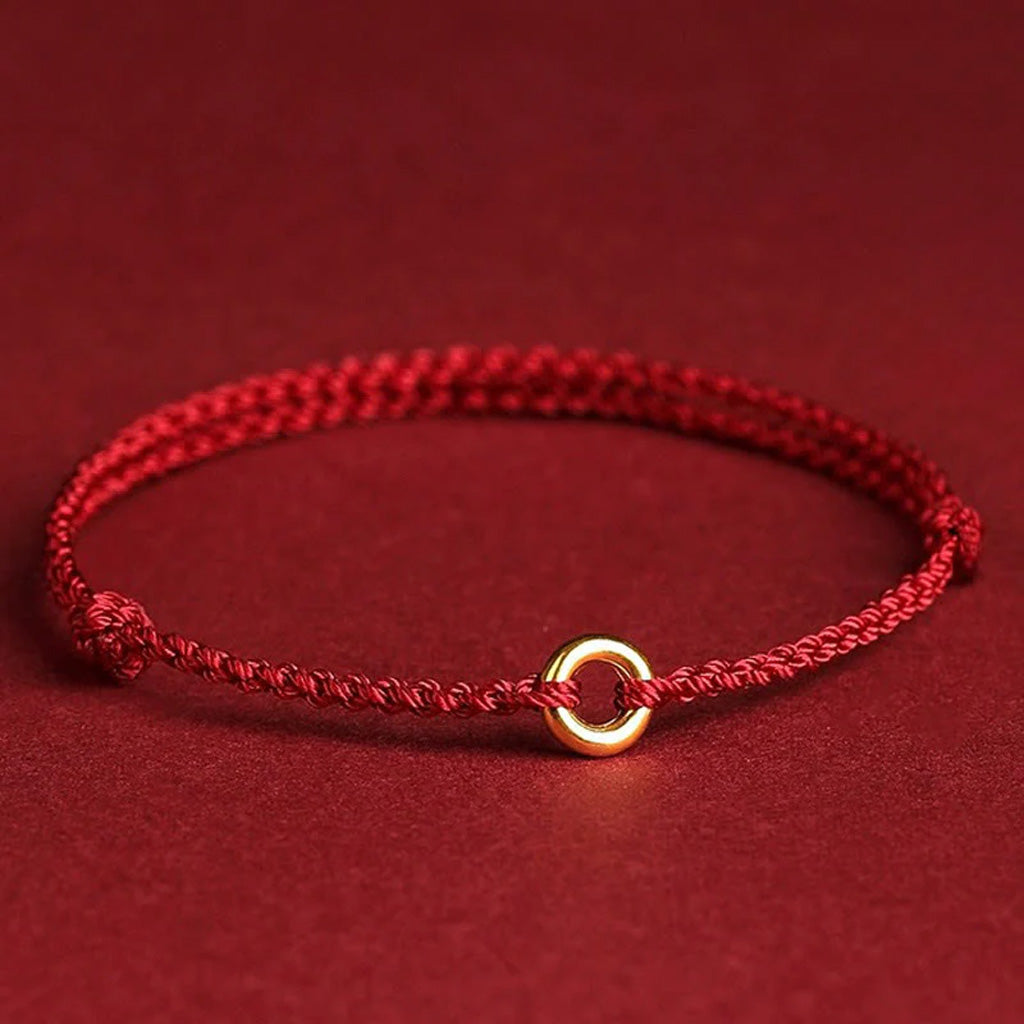 Adjustable Hand-Braided Circle Bracelet or Anklet — Balance & Connection