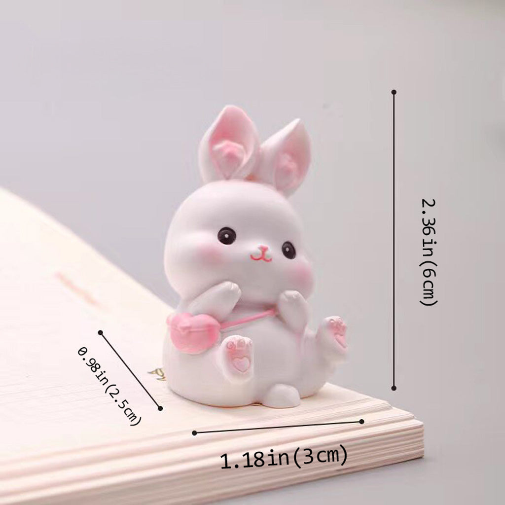 Easter Kawaii Bunny Figurine Set – Symbol of Hope & Renewal | Zen Ara Grove