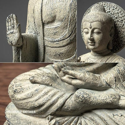 Zen Buddha Statue – Resin Meditation Figurine for Tranquil Display | Zen Ara Grove