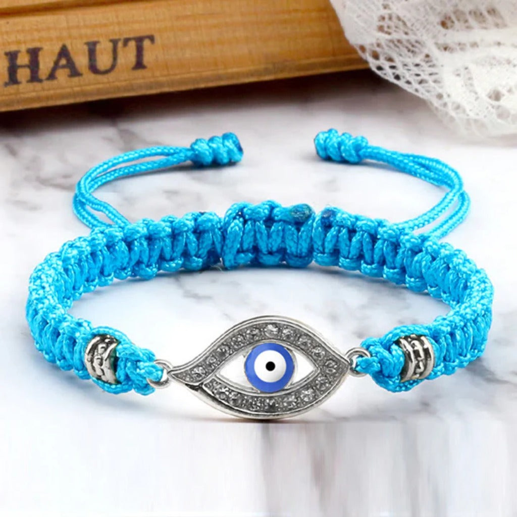 Adjustable Evil Eye Cord Bracelet – Ward Off Negativity, Invite Good Fortune | Zen Ara Grove