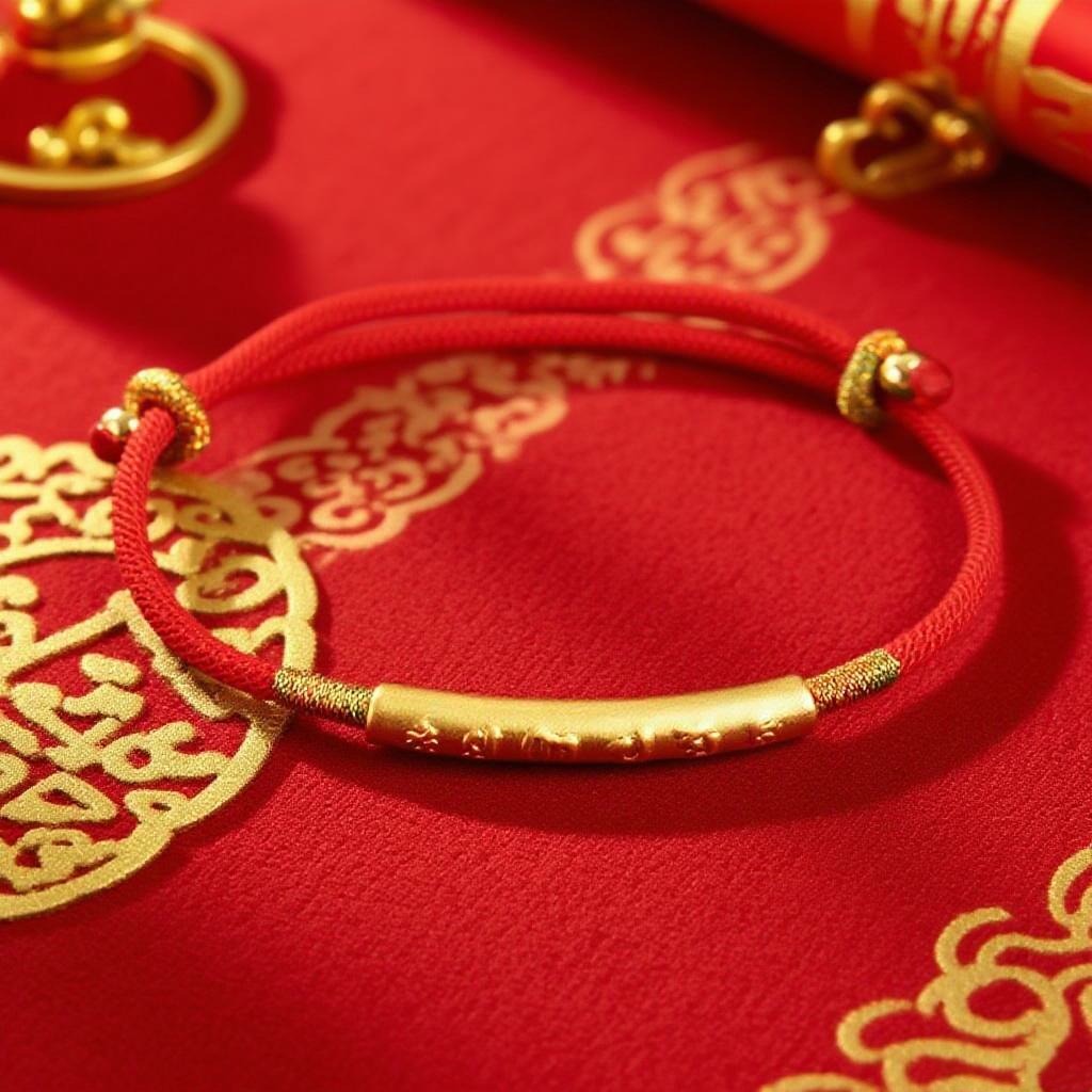 Zen Handmade Mani Mantra Lucky Red String Bracelet | Zen Ara Grove