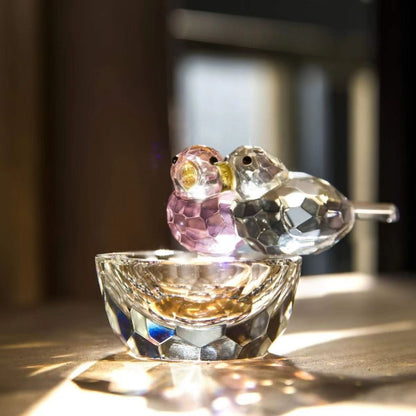 Crystal Glass Birds Returning Home Figurine – Wherever You Are Is Home | Zen Ara Grove