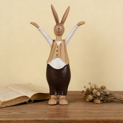 Bunny Family Figurine Set – Handcrafted Rabbits Symbolizing Love, Warmth & Togetherness | Zen Ara Grove