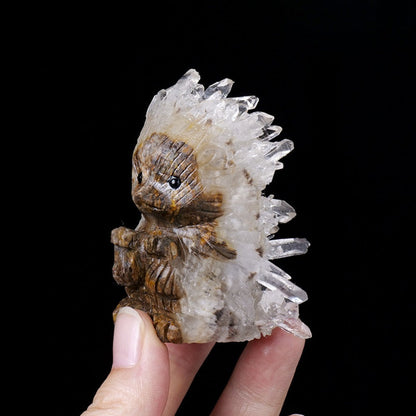 Natural Quartz Cluster with Diverse Animal Carvings – Symbol of Purity, Energy, and Imagination | Zen Ara Grove
