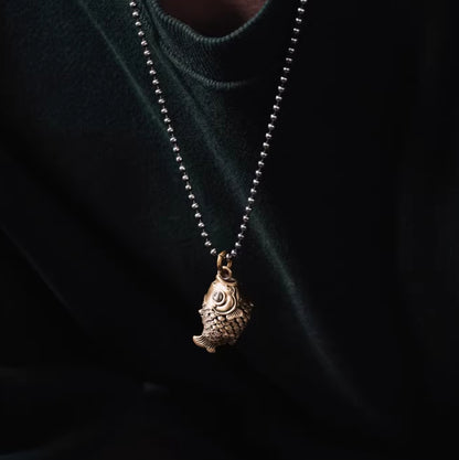 Lucky Koi Fish Pendant – Articulated Moving Tail for Stress Relief | Zen Ara Grove