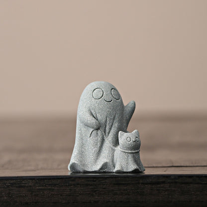Zen Minimalist Ghost Figurine – Creative Art for Tranquil Spaces | Zen Ara Grove