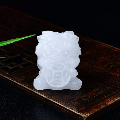 Crystal Pixiu Hand‑Carved Figurine — Meaning of Prosperity & Protection | Zen Ara Grove