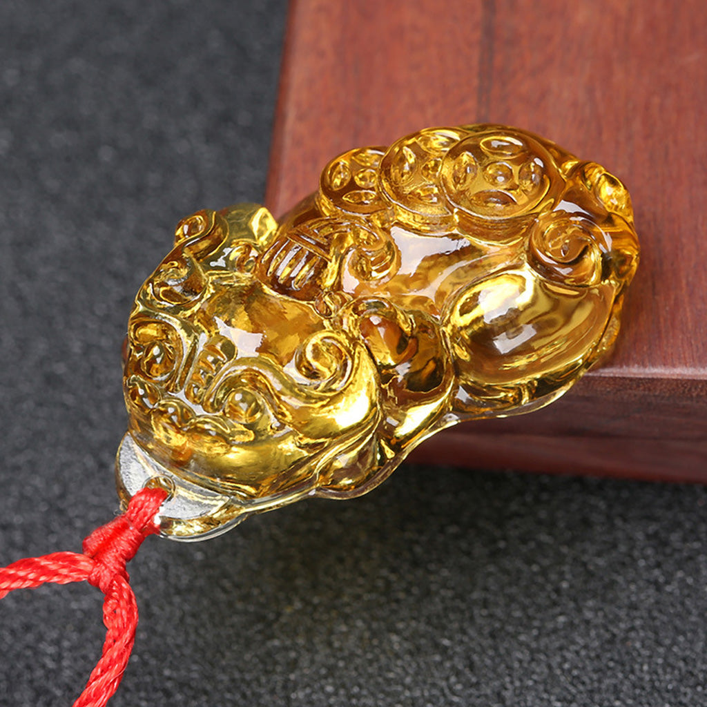 Limited Time Offer · Purple Crystal Glass Pixiu Pendant – Symbol of Blessing and Good Fortune | Zen Ara Grove