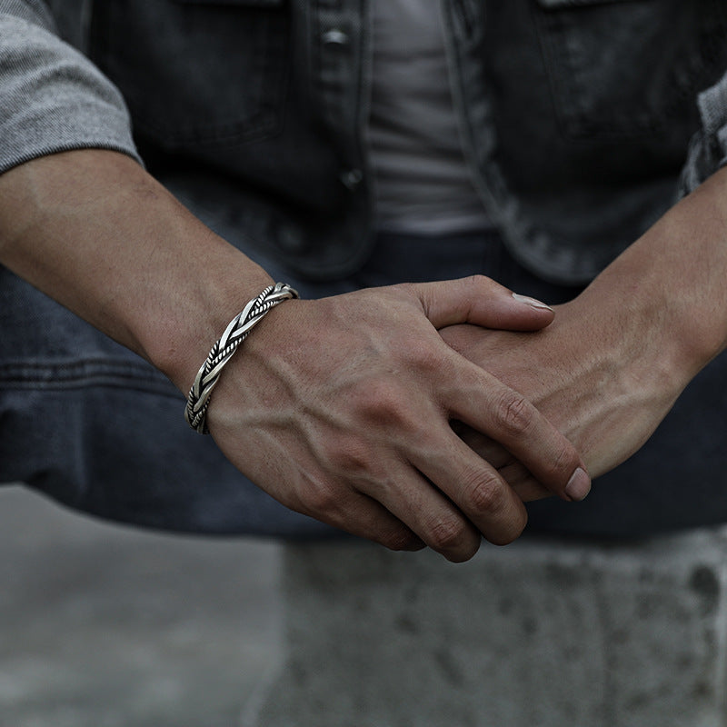 TODAY ONLY! Zen Style Braided Steel Bracelet | Minimalist Twist Design | Zen Ara Grove