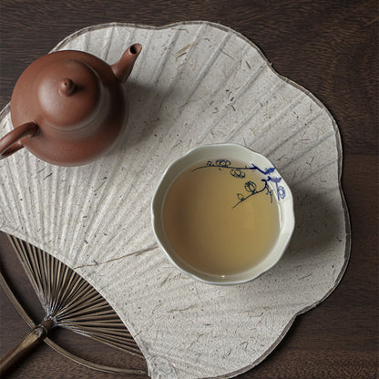 Elegant Zen Cup Featuring Four Gentle Plants | Zen Ara Grove