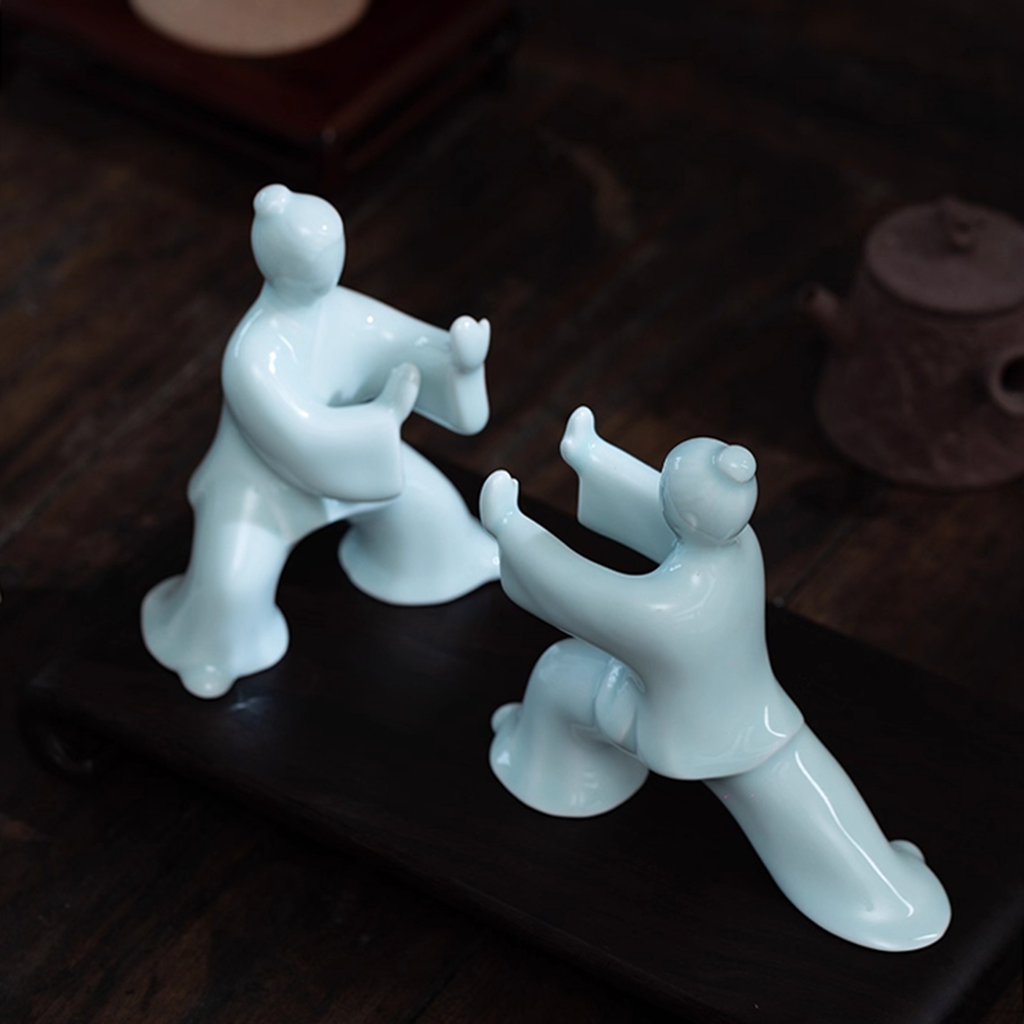 Ceramic Tai Chi Kung Fu Sculpture – The Art of Yin and Yang | Zen Ara Grove