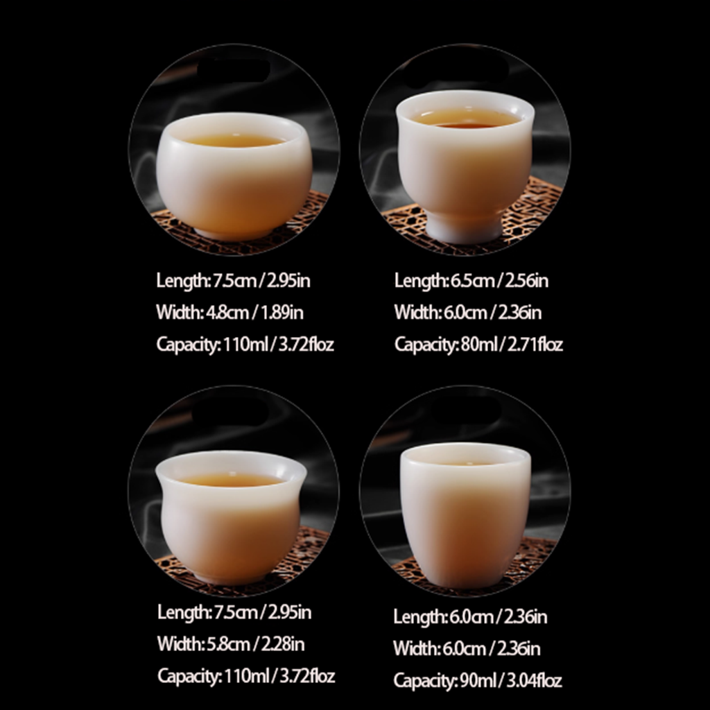 Ivory-White Glazed Artisan Teacup – Silky Smooth Finish, Cool to the Touch | Zen Ara Grove