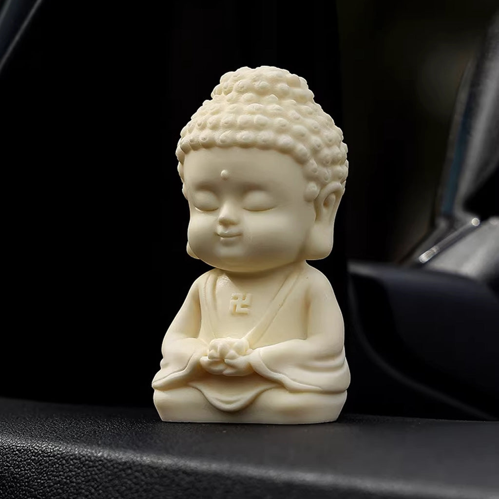Tagua Nut Buddha Figurine – Hand‑Carved Symbol of Peace | Zen Ara Grove
