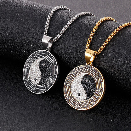 Taiji Bagua Yin-Yang Pendant Necklace – Energy & Protection | Zen Ara Grove