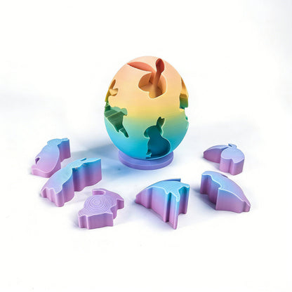 3D Printed Easter Egg Bunny Building Toy – Joy & Creativity | Zen Ara Grove