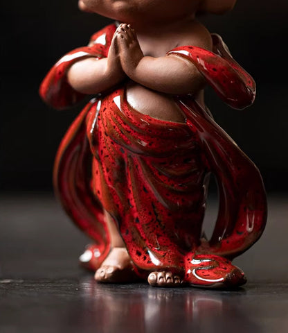 Handcrafted Porcelain Buddha Figurine – Serenity and Cultural Heritage | Zen Ara Grove