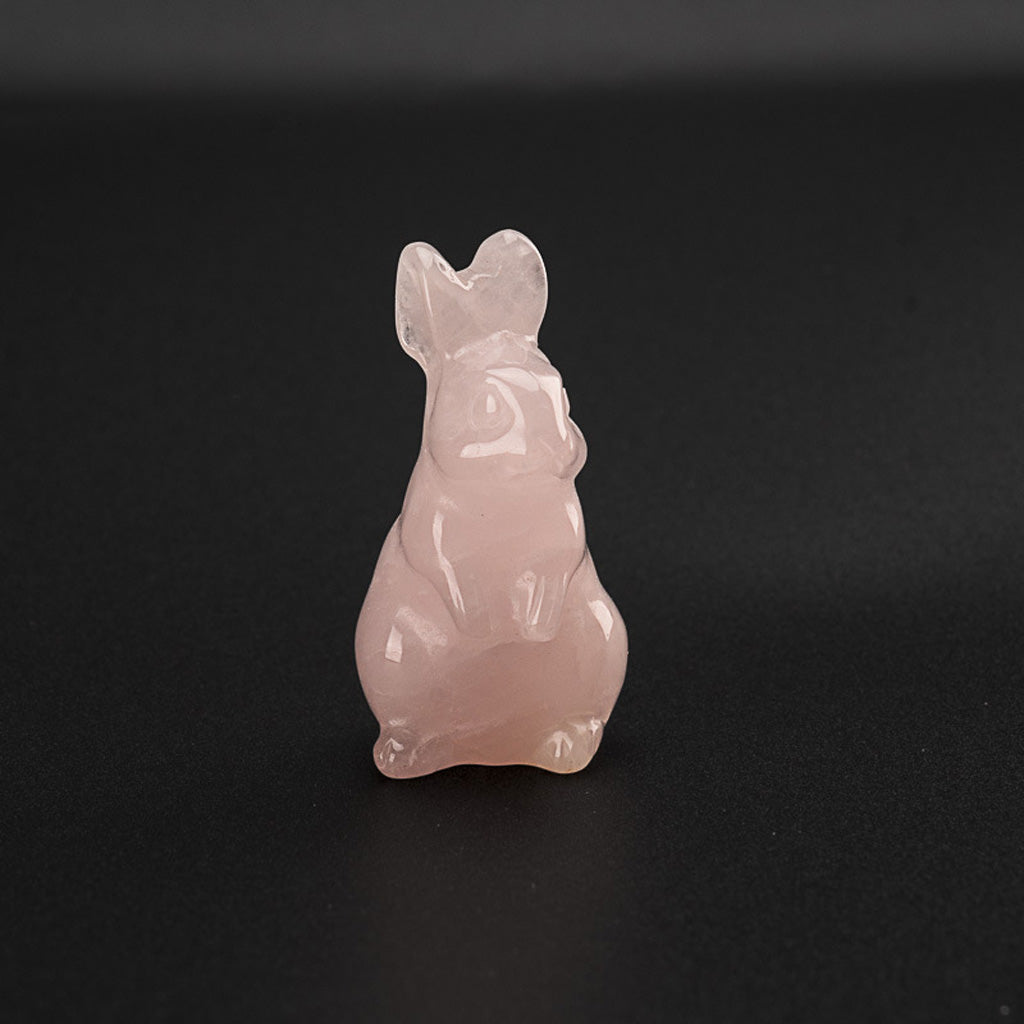 Hand‑Carved Natural Crystal Bunny – Brings Calm Energy and Joy | Zen Ara Grove