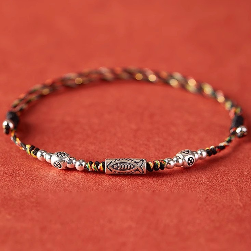 Adjustable Koi-Inspired Fish Motif Bracelet or Anklet with S925 Silver Option