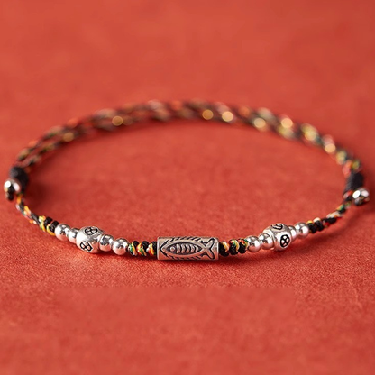 Adjustable Koi-Inspired Fish Motif Bracelet or Anklet with S925 Silver Option