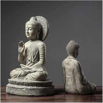 Zen Buddha Statue – Resin Meditation Figurine for Tranquil Display | Zen Ara Grove