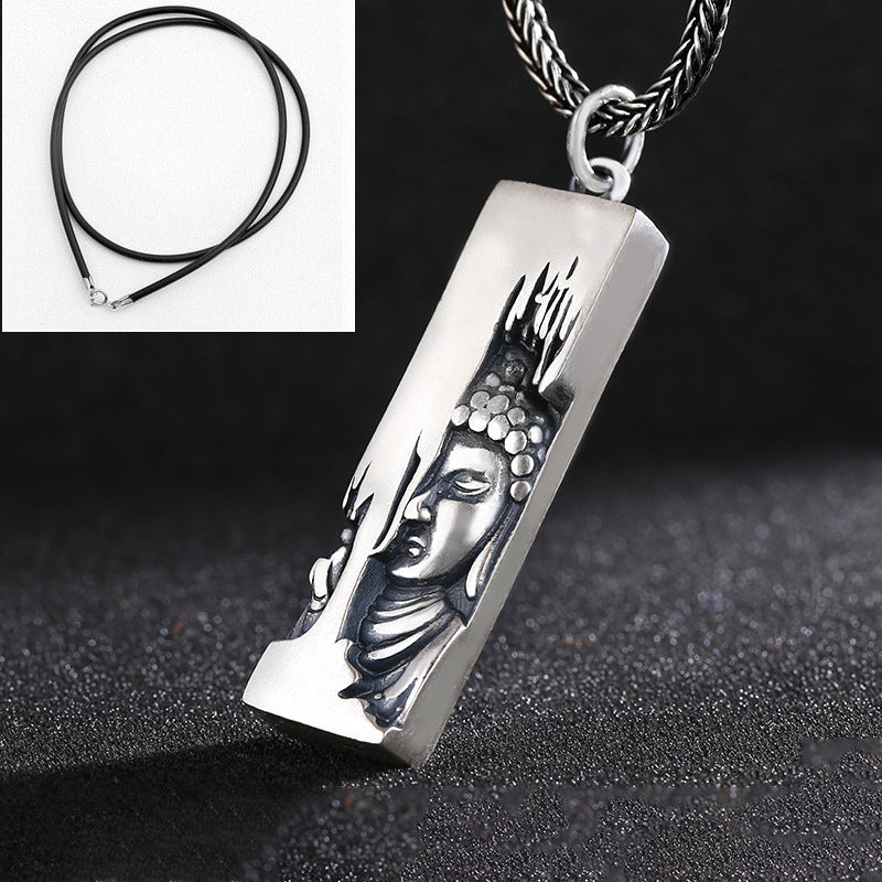 One-Side Buddha Amulet – Guardian Pendant of Inner Awakening | Zen Ara Grove