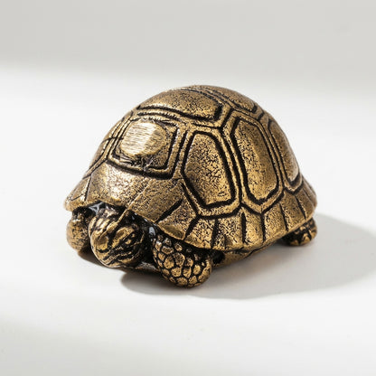 Handcrafted Brass Turtle Figurine Set – Symbols of Longevity, Protection & Good Fortune | Zen Ara Grove