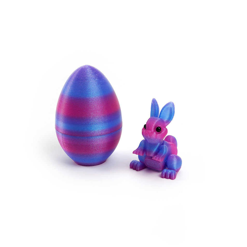 3D Printed Easter Bunny Egg Figurine – Symbol of Hope & Renewal | Zen Ara Grove