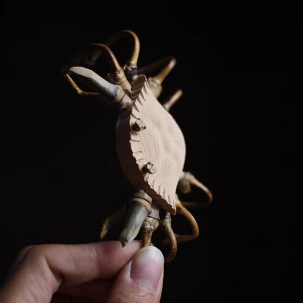 Handcrafted Bamboo Crab Sculpture – Eco-Friendly Symbol of Strength | Zen Ara Grove