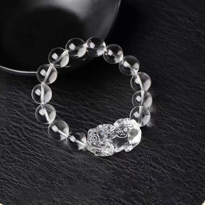 Crystal Glass Pixiu Bracelet – Symbol of Purity and Prosperity | Zen Ara Grove