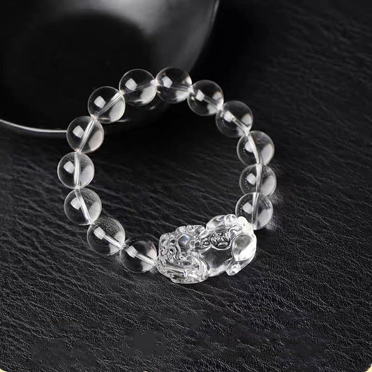 Crystal Glass Pixiu Bracelet – Symbol of Purity and Prosperity | Zen Ara Grove