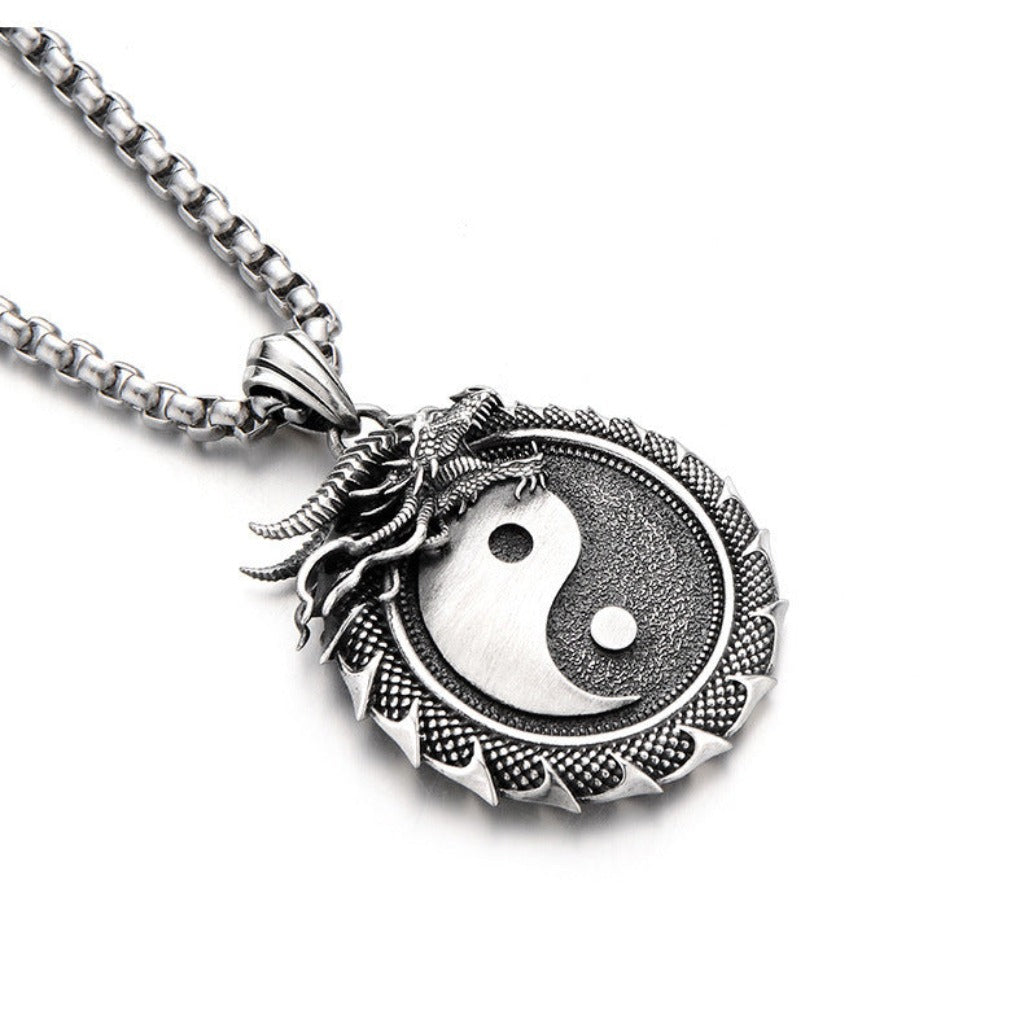 Yin-Yang Dragon Pendant｜Harmony & Protection | Zen Ara Grove