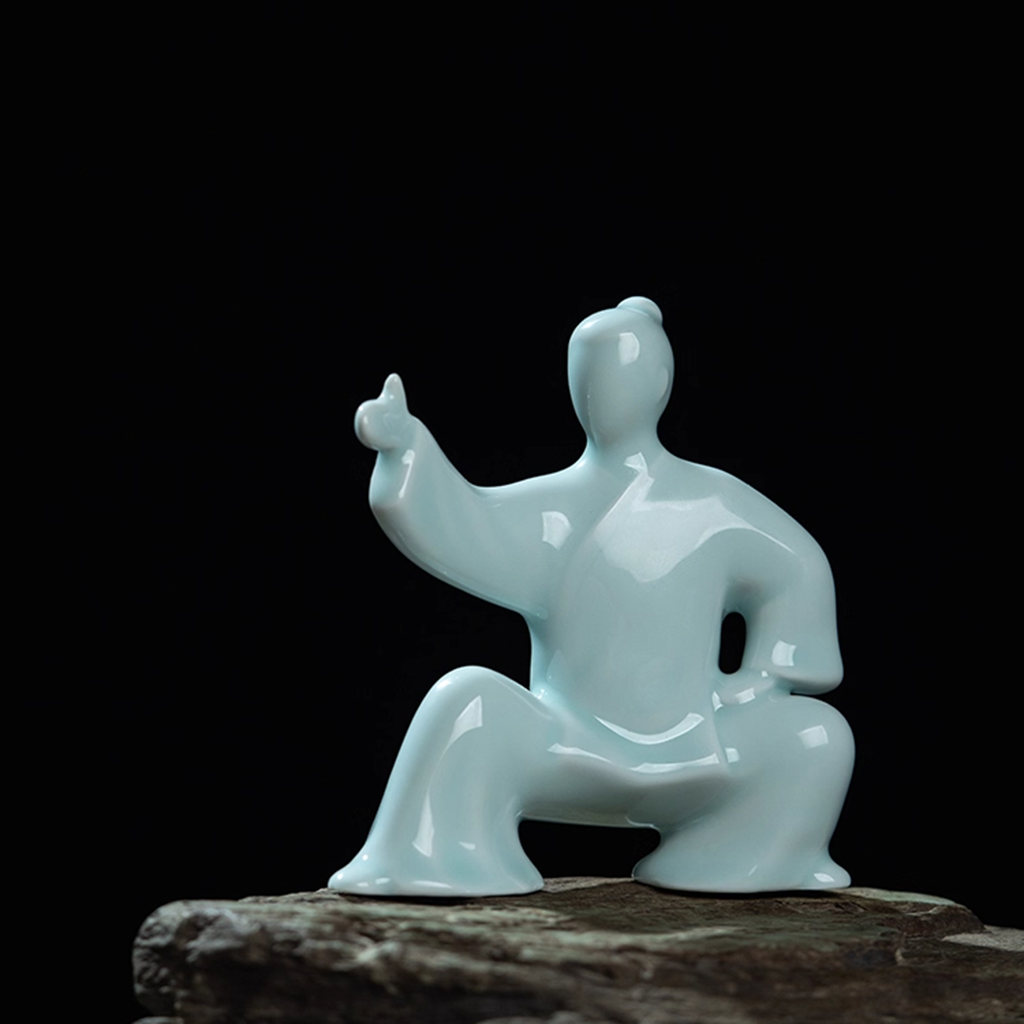 Ceramic Tai Chi Kung Fu Sculpture – The Art of Yin and Yang | Zen Ara Grove