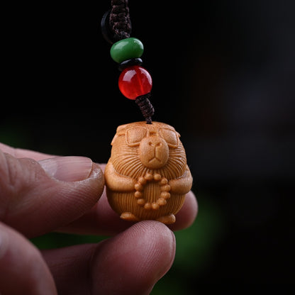 Handcrafted Marmot Desk Ornament – Premium Golden Sandalwood & Juniper Blend | Zen Ara Grove