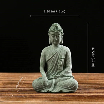 Qing Sandstone Buddha Statue for Zen Space | Zen Ara Grove