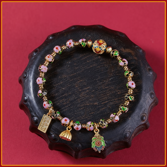 Handcrafted Cloisonné Filigree Enamel Beads Bracelet | Zen Ara Grove