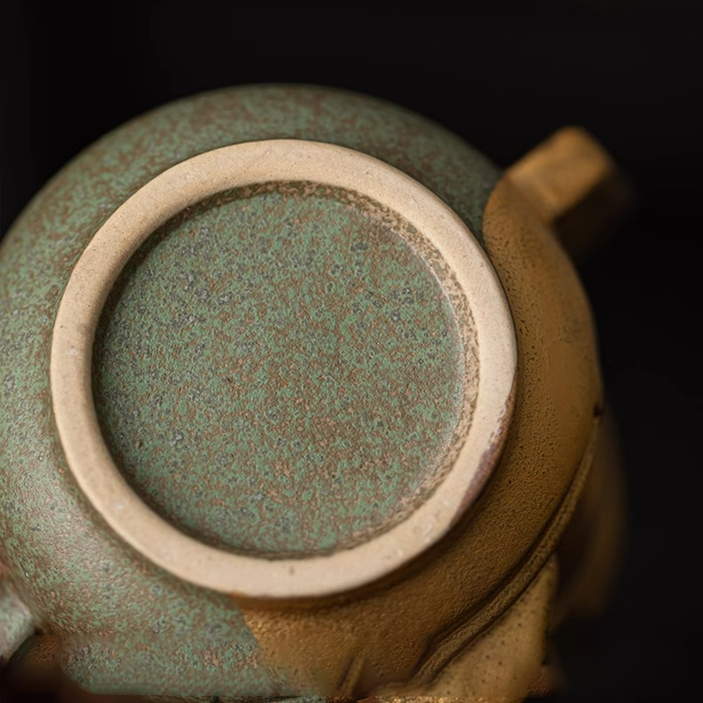 Sanxingdui Gold Mask Ceramic Teacup – Inspired Heritage Drinkware | Zen Ara Grove