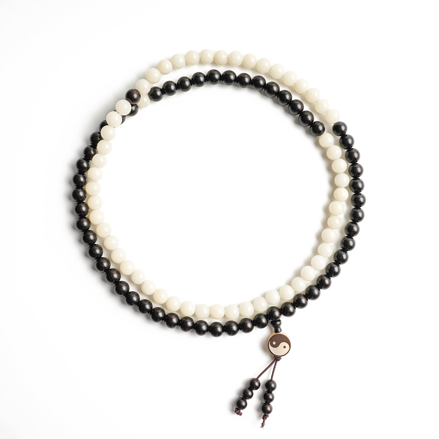Taiji · Yin Yang 108 Beads Mala Bracelet | Zen Ara Grove